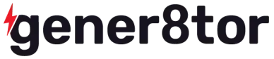 Gener8tor logo full